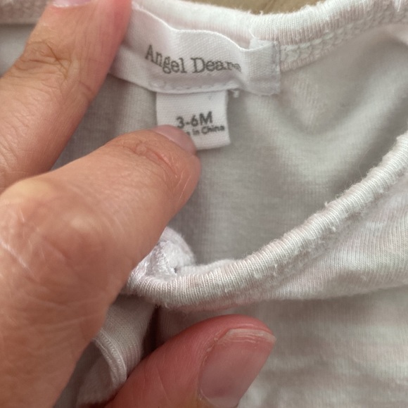 Angel Dear Pajamas Angel Dear White And Pink Stripped Ruffle Butt